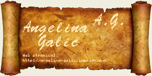 Angelina Galić vizit kartica